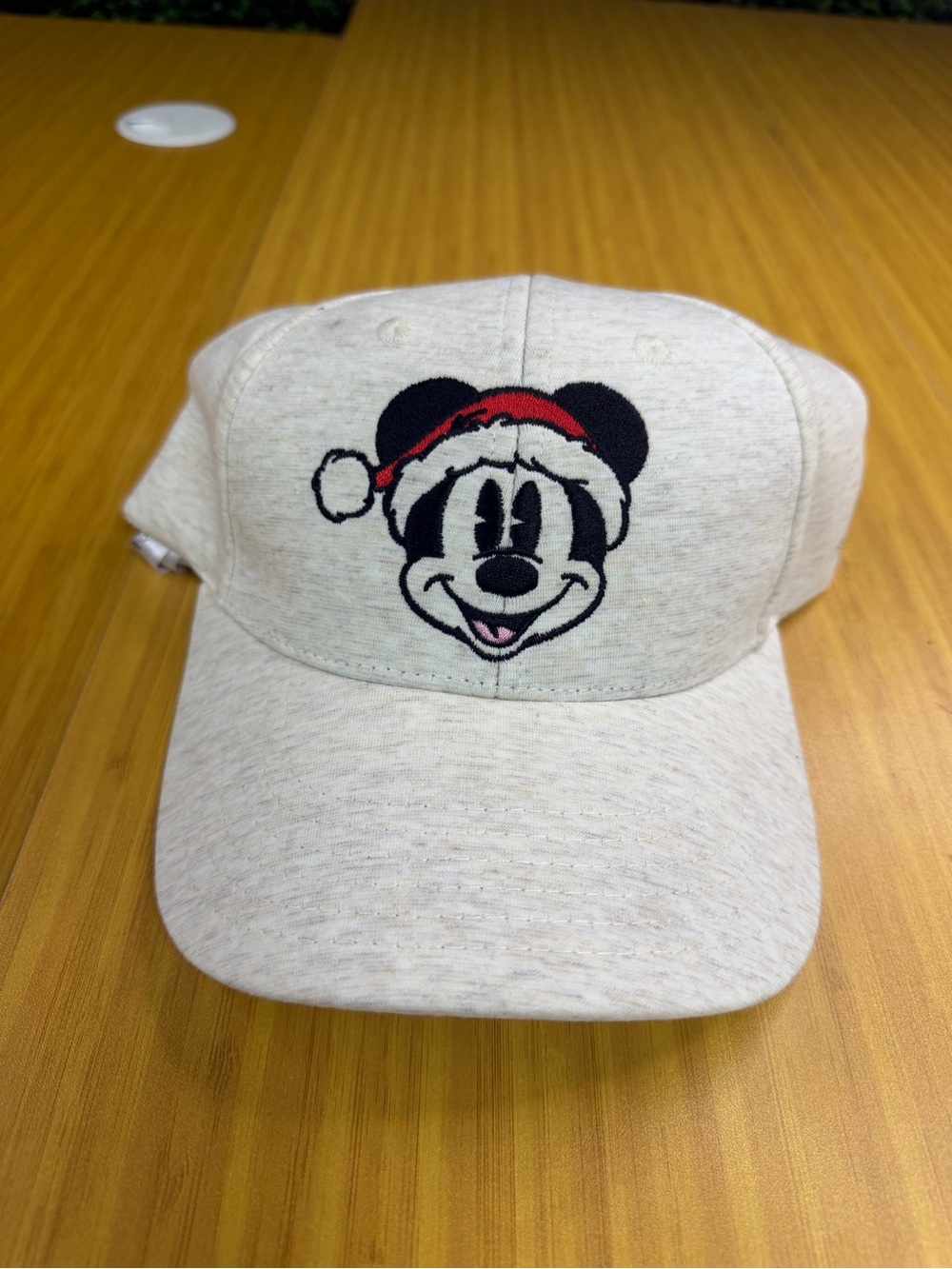 Disney Parks Santa Claus Mickey Mouse Christmas Baseball Hat Cap Adult  NWT
